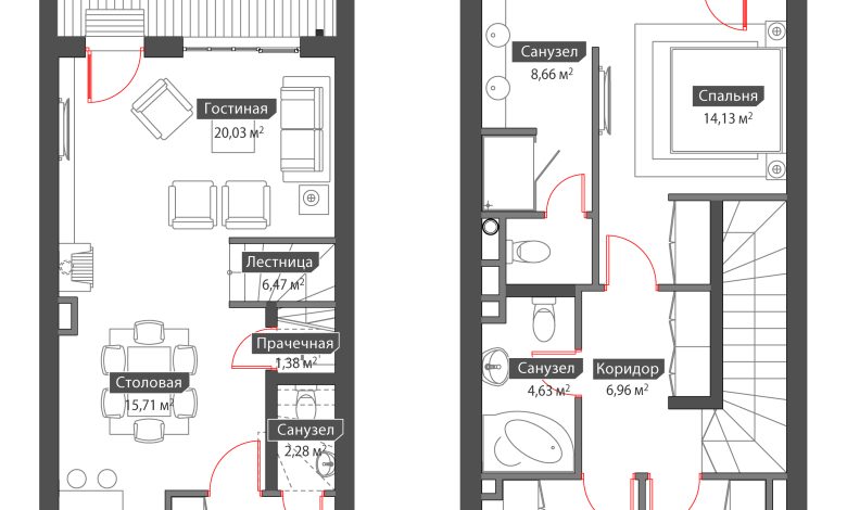 Photo of Планировка таунхауса: максимизация пространства